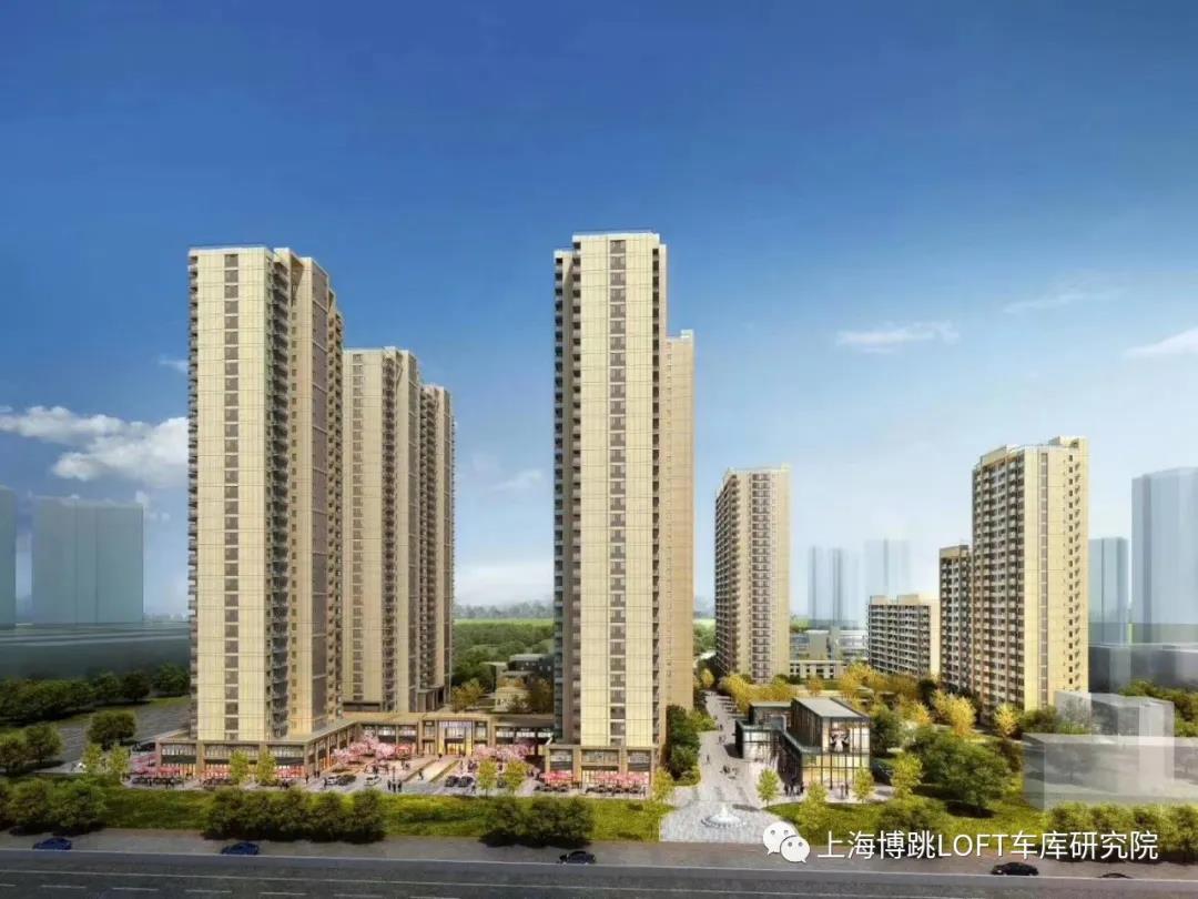 石柱采用了LOFT车库武汉当代集团春风十里项目现已结构封顶！